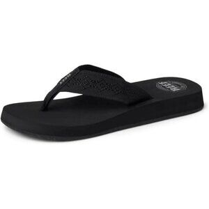 Womens Black Flip Flops Comfortable Beach Sandals Lightweight EVA Foam Slides
